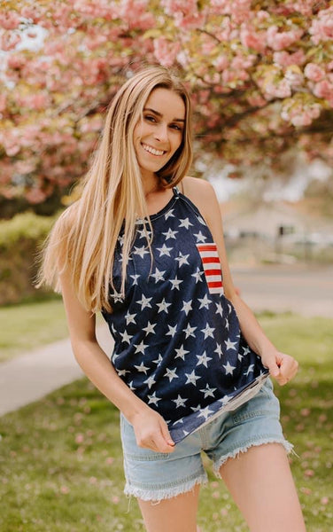American Woman Halter Tank