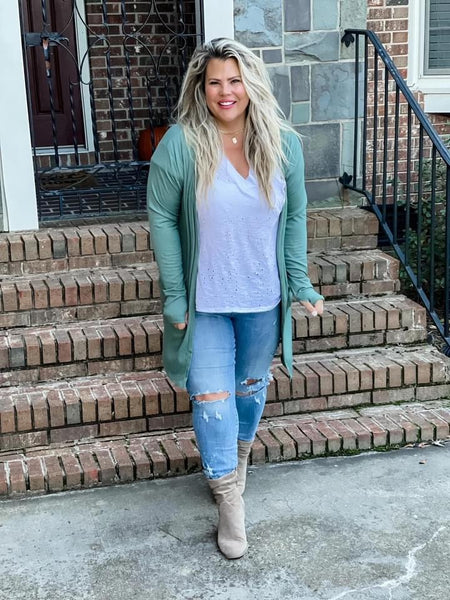 SIERRA RIBBED CARDIGAN / DESIGNER BLAKELEY